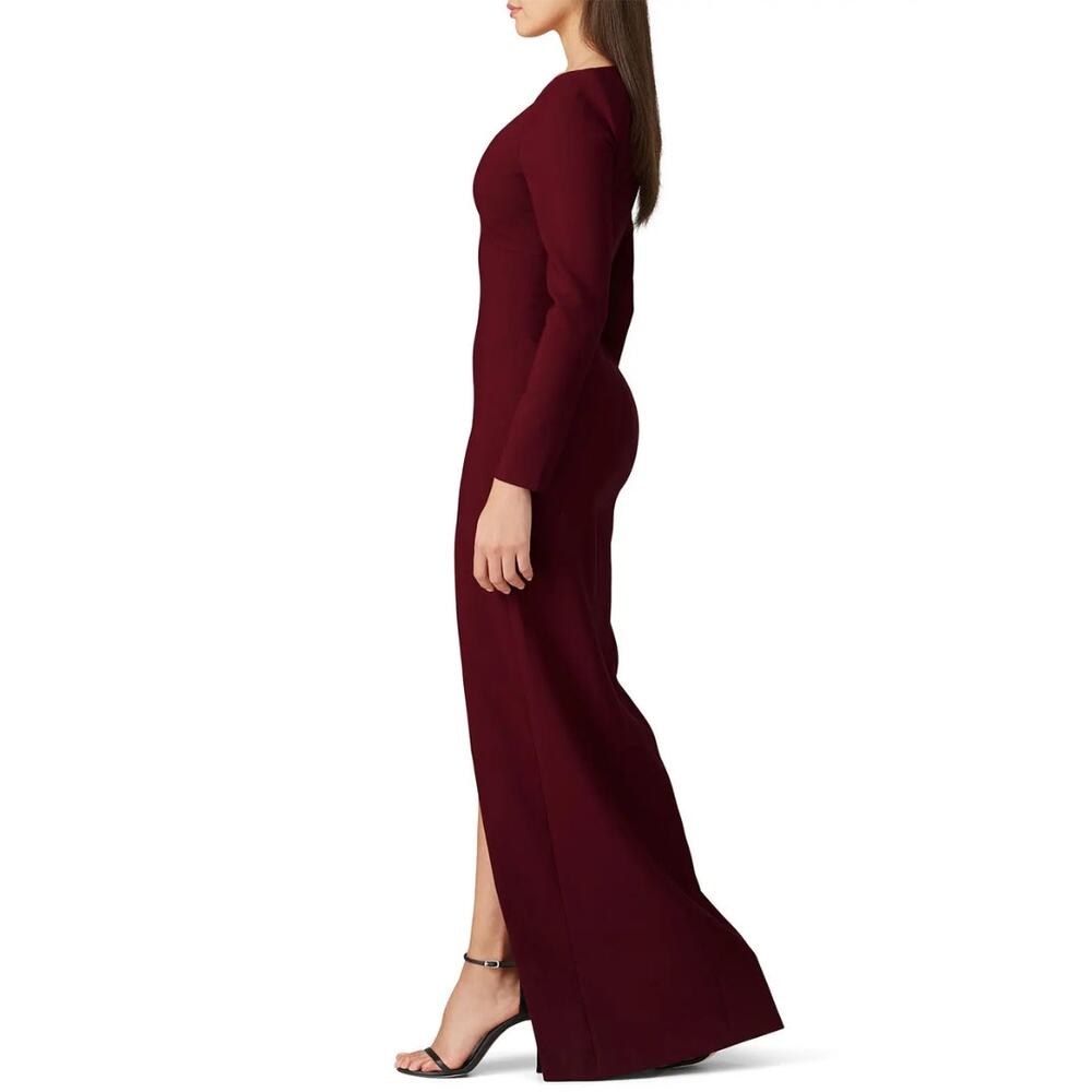 LIKELY Rhubarb Leandra Gown in Maroon EUC Size 14 - Picture 3 of 7